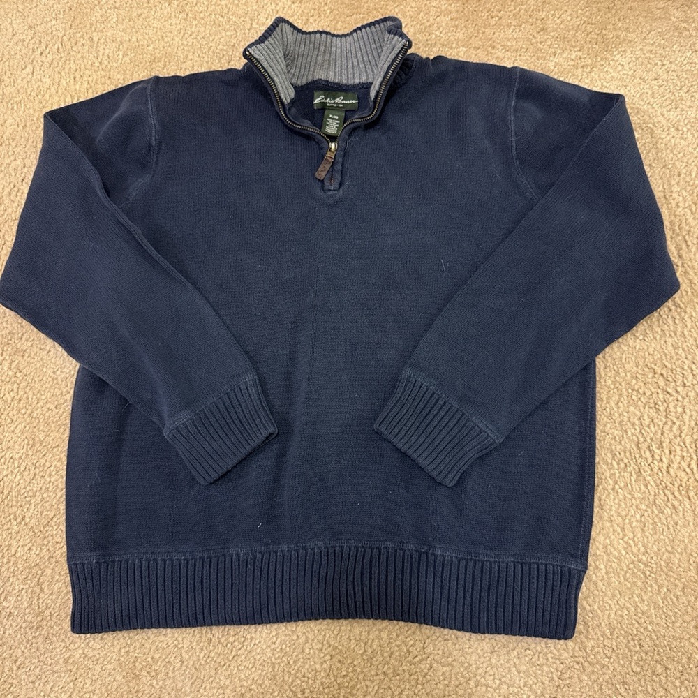 Eddie Bauer quarter zip sweater XL